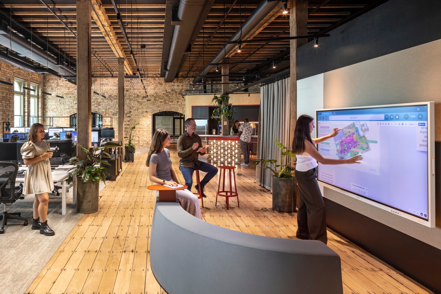 Innovation hub and collaboration space in Arup's workplace